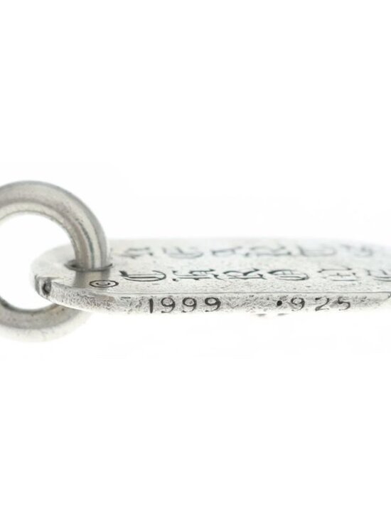 Pre-owned Chrome Hearts Necklace Raised Dog Tag In Silver  Chrome Hearts Raised Dogtag Dog Tag Charm Silver Necklace Top